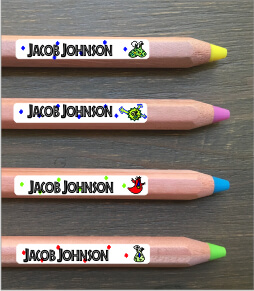 Monster Pencil Labels